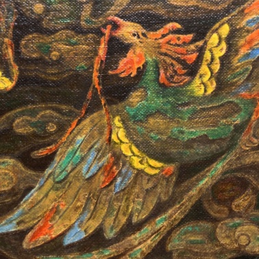 《雙鳳獻福福》
